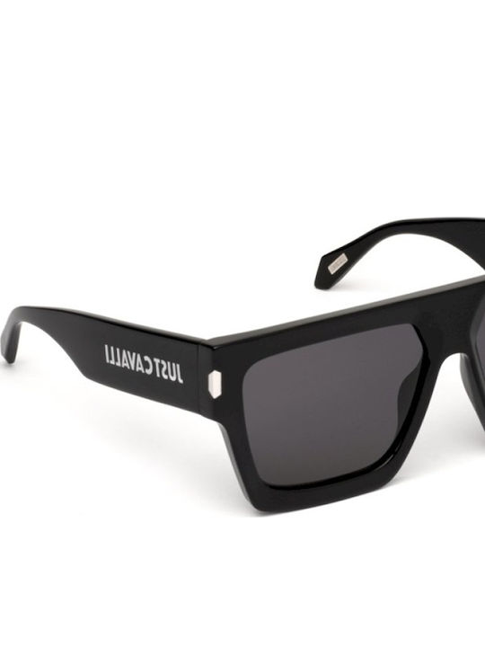 Just Cavalli Unisex Ochelari de soare cu Negru Cadru și Negru Lentilă JC107 0700