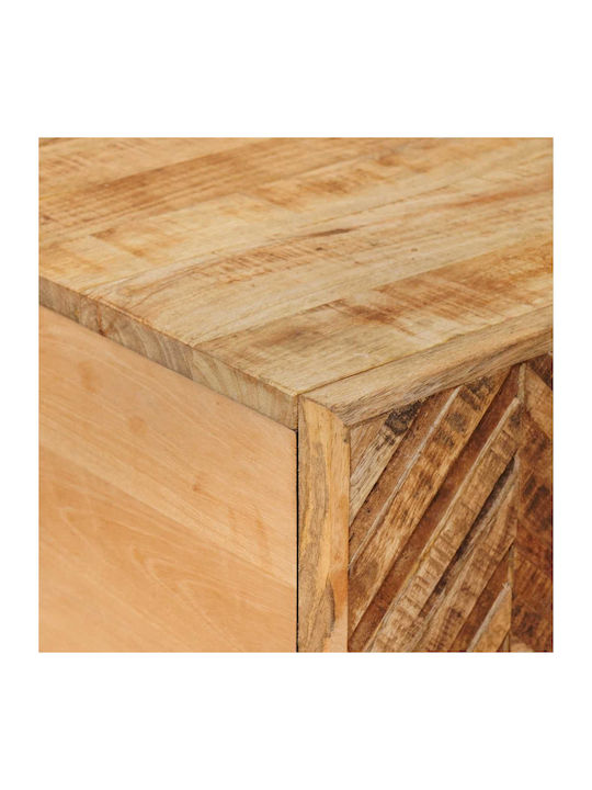 Rectangular Central Coffee Table Solid Wood Brown 100x54x40cm