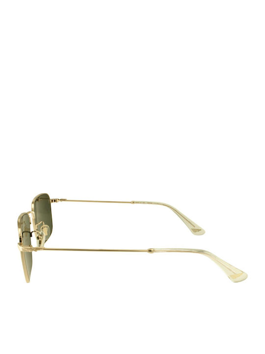 Police Unisex Sonnenbrille mit Silber Gestell und Grün Linse SPLR73 300K