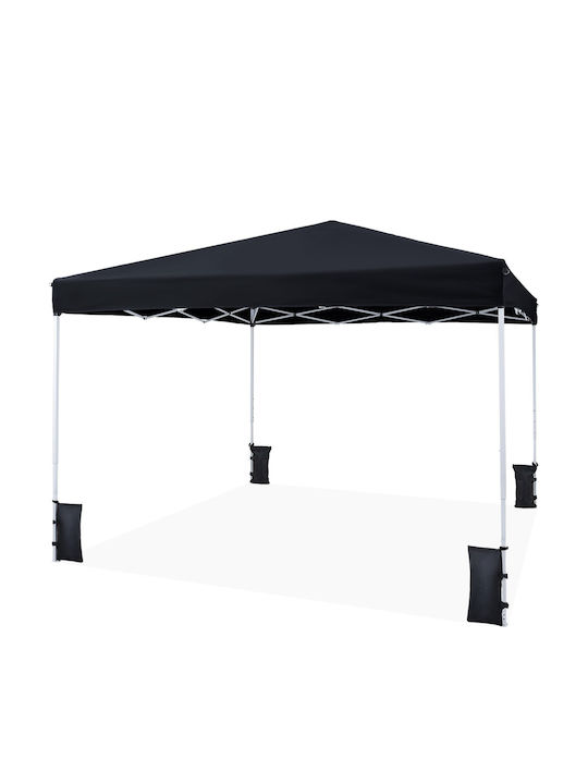 Costway Foldable Garden Gazebo Black 2.9x2.9m