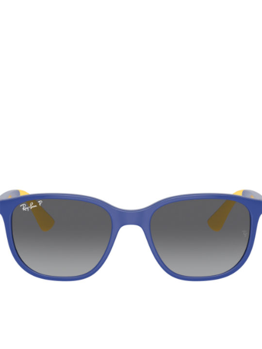 Ray Ban Унисекс Слънчеви Очила Синя Пластмасова Рамка и Сиви Поляризирани Стъкла RB9078S 7132T3