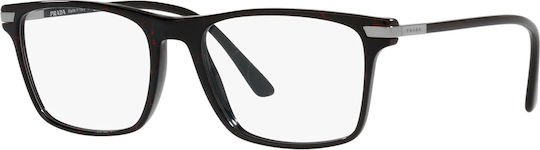 Prada Männer Acetat Brillengestelle mit Rezept Schwarz PR01WV 11F1O1