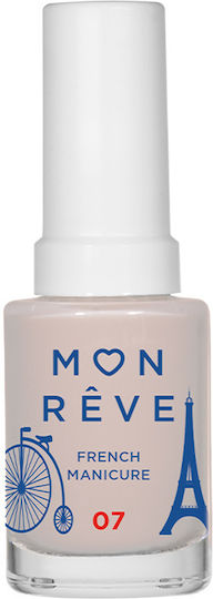 Mon Reve French Manicure Sheer Βερνίκι Νυχιών για Γαλλικό Μανικιούρ 07 Milky Sheer 13ml