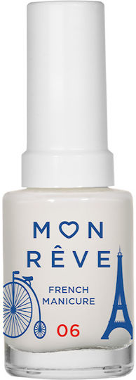 Mon Reve French Manicure Sheer Βερνίκι Νυχιών για Γαλλικό Μανικιούρ 06 Sheer White 13ml
