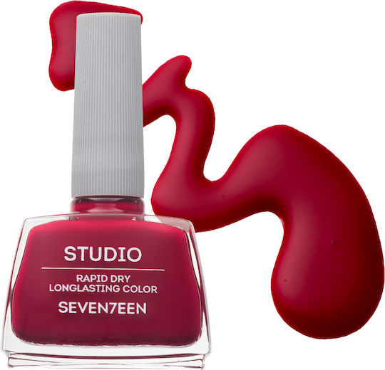 Seventeen Studio Rapid Dry Lasting Color Luciu Lac De Unghii Uscare Rapidă Burgundy 141 12ml