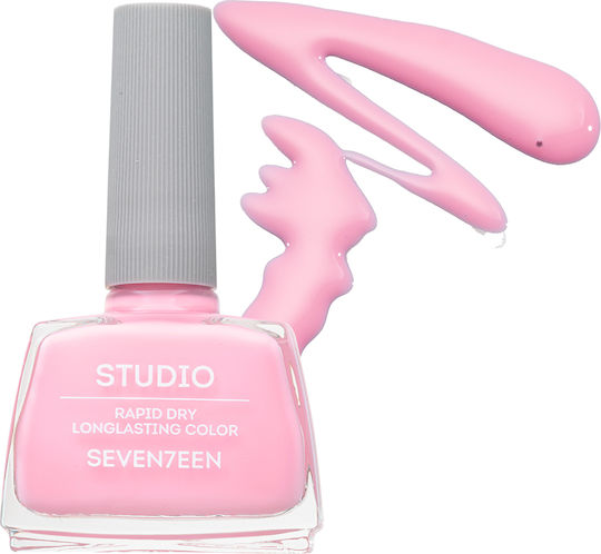 Seventeen Studio Rapid Dry Lasting Color Luciu Oja Uscare Rapidă Roz 153 12ml