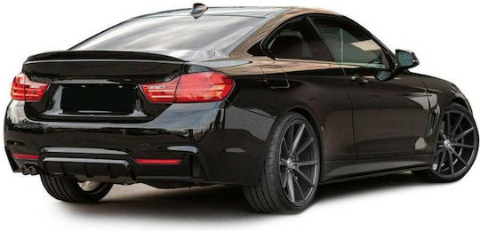 Rear Bumper Diffuser Bmw 4 F32 Coupe F33 Cabrio F36 Gran Coupe 13-21 M-tech Black Matte 1 Double Exhaust Hole Left Abs Plastic 1 Piece
