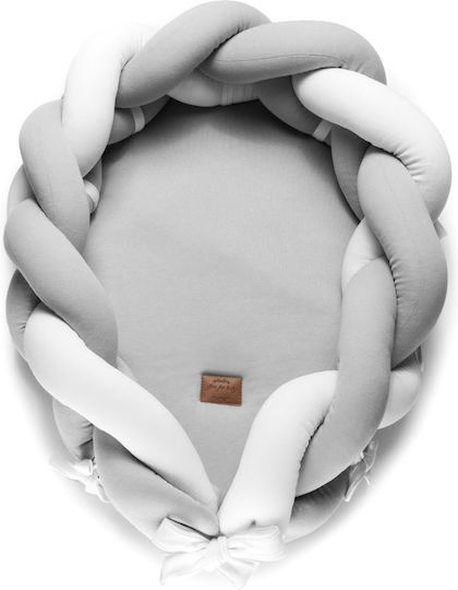 Beboulino Baby Pillow Nest White Grey 53x75cm