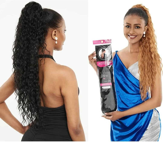Extension In Chestnut Colour 71cm Ponytail Synthetic Hair