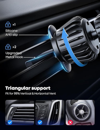 Lamicall Suport Auto pentru Telefon cu Magnet MagSafe Negru