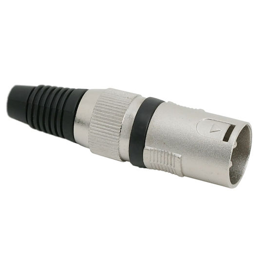 Set 5 Conectori XLR Masculini 3 Pini Metal Protecție Anti-Îndoire Cablu Audio