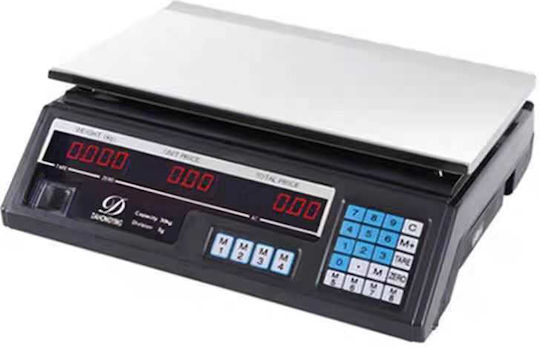 Electronic Countertop Scale with Weighing Capacity 40kg and Accuracy 5g