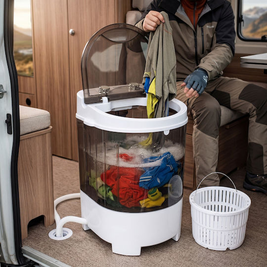 Adler Mașină de Spălat Portabilă 4kg Mini Uscător prin Centrifugare