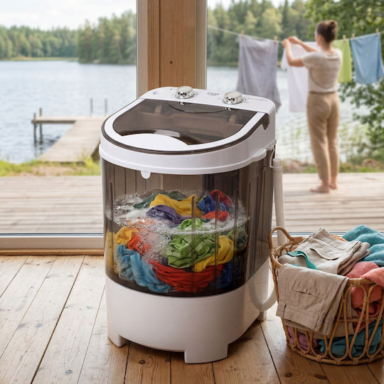 Adler Mașină de Spălat Portabilă 4kg Mini Uscător prin Centrifugare
