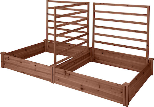 Costway Zarndinieră din Lemn Maro 222x114x110 cm
