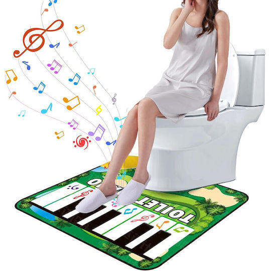 Covoraș De Baie Flippy Design Pian Electric Interactiv 3 Moduri 14+ Ani Material Textil Funcționează Cu Baterii 60 X 48 Cm Verde