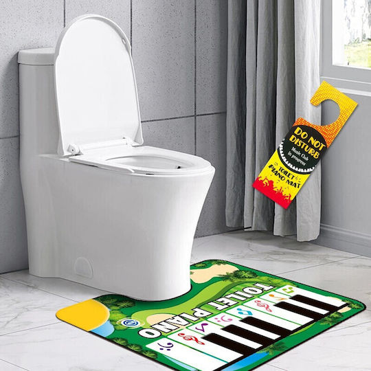 Covoraș De Baie Flippy Design Pian Electric Interactiv 3 Moduri 14+ Ani Material Textil Funcționează Cu Baterii 60 X 48 Cm Verde