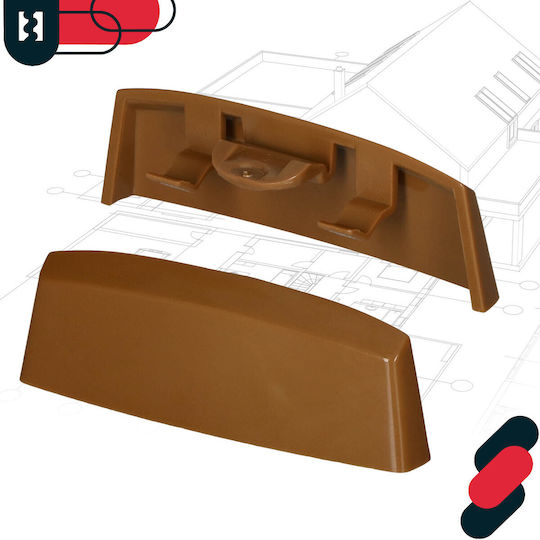 Dop De Drenaj Capac Pentru Ferestre PVC Stejar 36 Mm Set 10 Bucăți