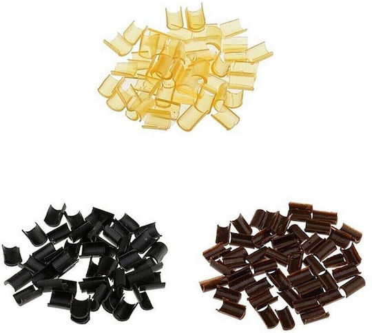 U Shape Tip Extensions Keratin Glue 50 Pieces Black