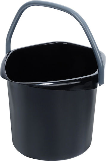 Vilde Kunststoff Mop Eimer mit Gewicht 5lt Schwarz