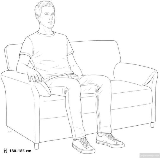 Doppelsitzer Samt Türkis 138x83x95cm