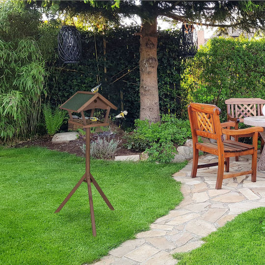 Relaxdays Masă Mare Pentru Păsări Independentă