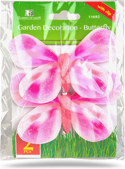 Set 2 Dekorative Gartenschmetterlinge Clip 10 Cm Bunte Dekoration Pflanzen Arrangements