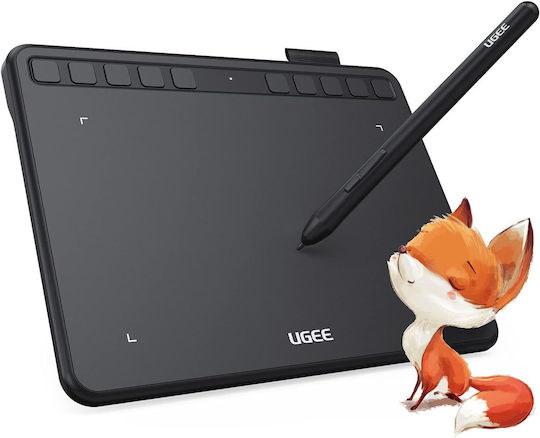 Ugee S640 Tabletă Grafică Pc Tabletă Digitală de Desen Stylus 8192 Niveluri Sensibilitate la Presiune 10 Taste Scurtătură Compatibil Windows Mac Linux Android
