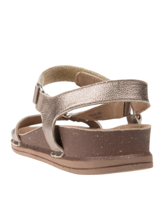 Leather Women's Flat Sandals Silver