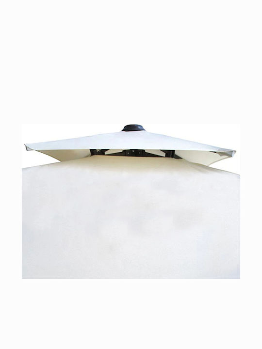 Hanging Squared Metal Parasol Ecru 2.2x2.2m