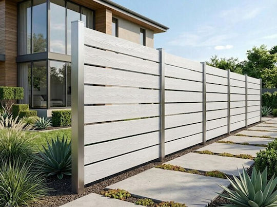 Newplan Garden Fencing Material from WPC White