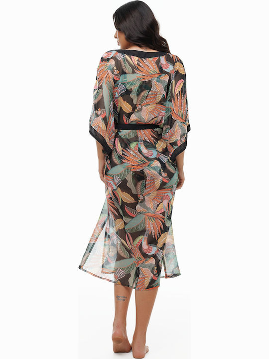 Bluepoint Women's Maxi Caftan Beachwear Black