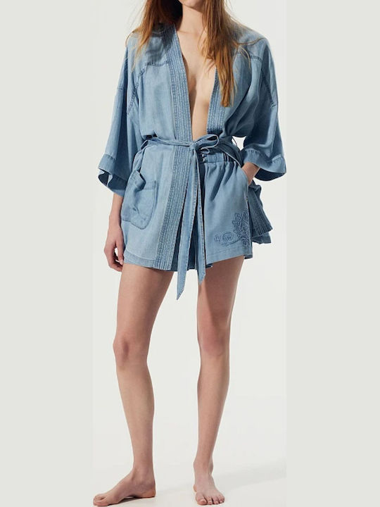 Γυναικείο Τζιν Σορτς Ανοιχτο Μπλε Denim