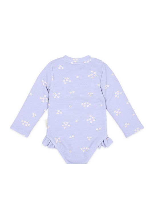 Little Dutch Παιδικό Μαγιό Ολόσωμο με Μακρύ Μανίκι Dreamy Lavender