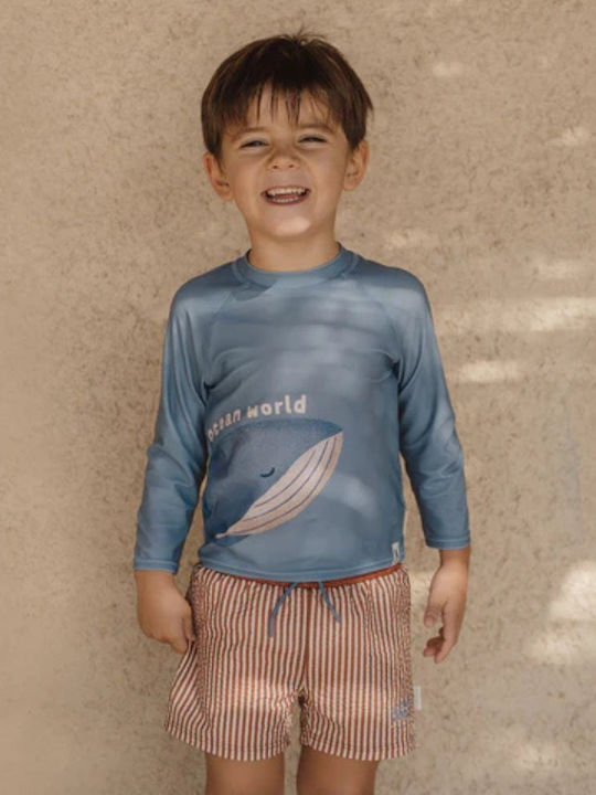 Little Dutch Παιδικό Μαγιό Μπλούζα με Μακρύ Μανίκι Ocean Blue