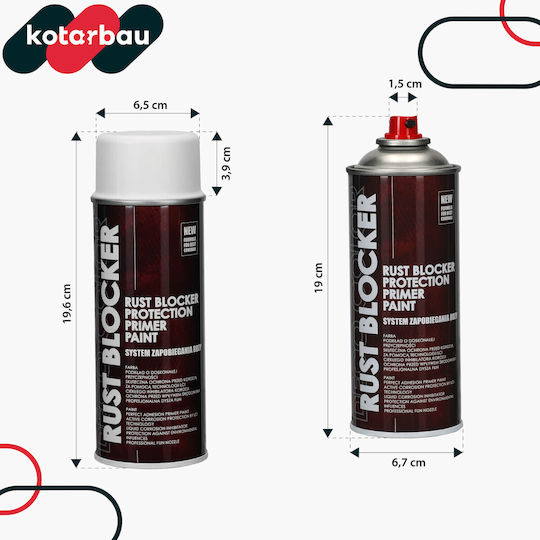 Vopsea Spray Antirugină Pentru Garduri Metalice Porți Alb Ral 9010 400 Ml