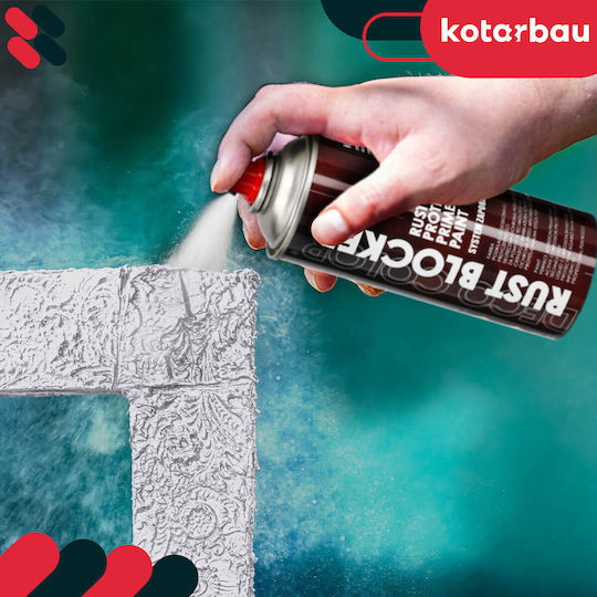 Sprühfarbe Rost Auf Metallzäunen Toren Schutzsilber Ral 9006 400