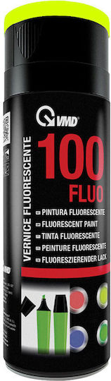 Vopsea Spray Galbenă Fluorescentă 400 Ml Acrilică Vizibilitate Ridicată Interior Exterior