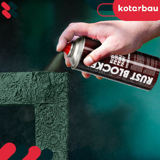 Spray Paint Rust On Metal Fences Gates Protective Green Ral 6005 400