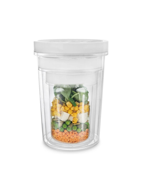 Hobby Life General Use Vase with Plastic Lid White 1600ml 1 Piece