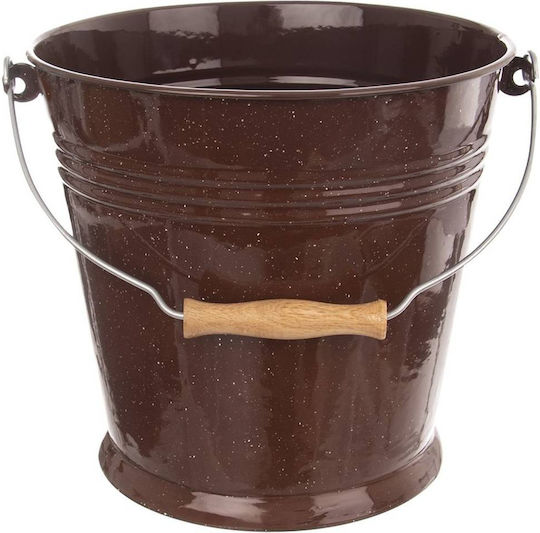 Orion Βάζο Γενικής Χρήσης με Καπάκι Καφέ 10000ml