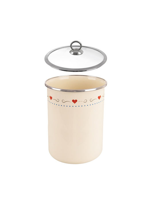 Orion Orion Glaszucker- Kaffee- Tee- Vorratsglas mit Deckel Grau 1900ml