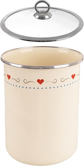 Orion Orion Glaszucker- Kaffee- Tee- Vorratsglas mit Deckel Grau 1900ml