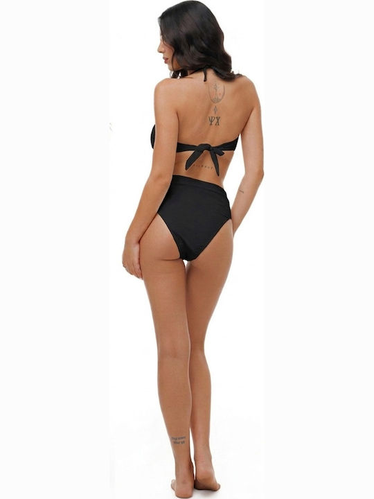 Bikini Slip High Waist Black