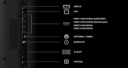 TCL Smart Τηλεόραση 85" 4K UHD RGB-Mini LED RM7L HDR (2026) 85RM7L