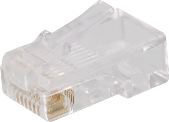 Set 100 Rj-45 8p8c Cat5 Stecker Utp Kabel Netzwerk Verbindung Goldbeschichtete Kontakte