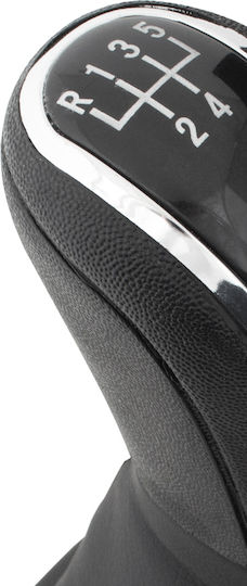 Audi A4 B8 07-15 Black 5 Speed Gear Shift Knob + Black Gaiters