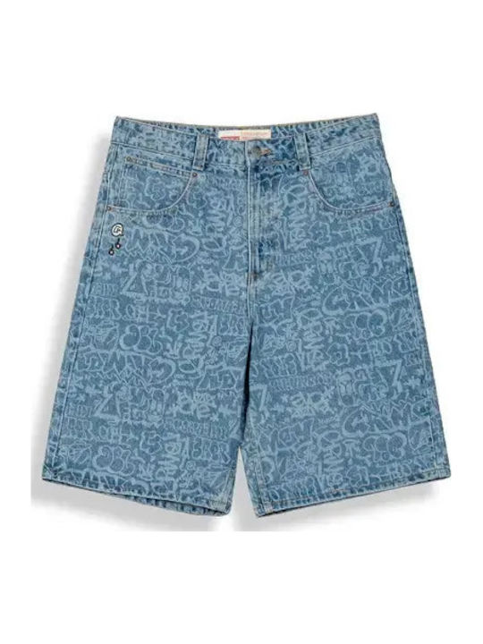 Ανδρική Βερμούδα Τζιν Blue Washed