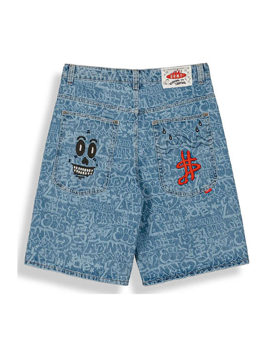 Ανδρική Βερμούδα Τζιν Blue Washed