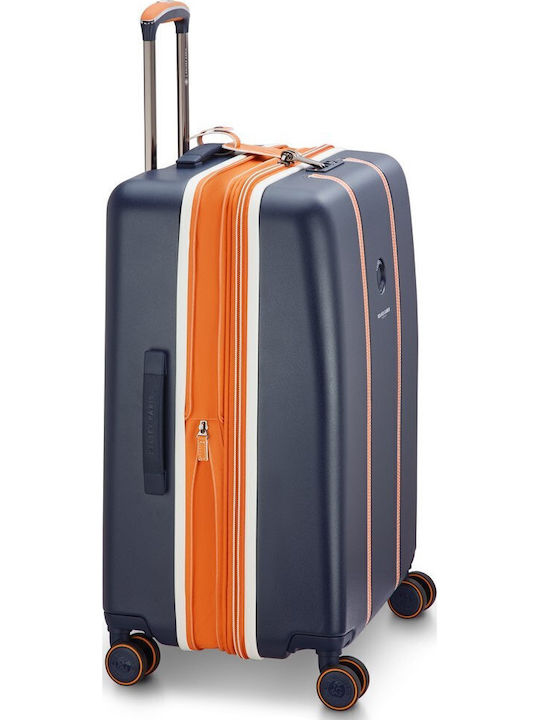 Delsey Μεσαία Βαλίτσα Ταξιδίου Cadence Blue Ύψους 66εκ.
